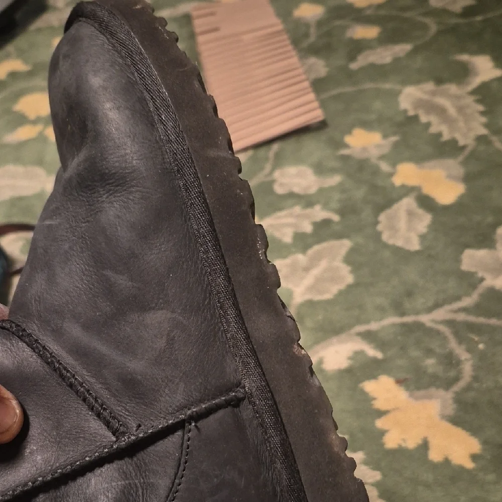 UGG Classic Short Black Suede Winter Boots